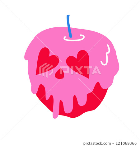 A poisoned apple. Magic, witchcraft, fairy tale. A poisoned apple. Magic, witchcraft, fairy tale. 121069366