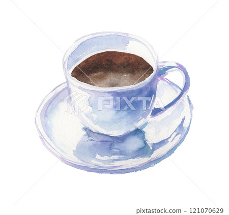 Watercolor coffee illustration Watercolor coffee illustration 121070629