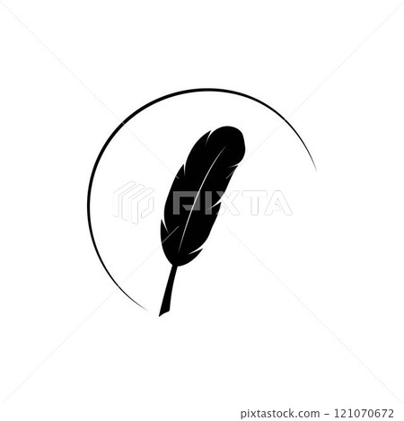 Feather pen 121070672
