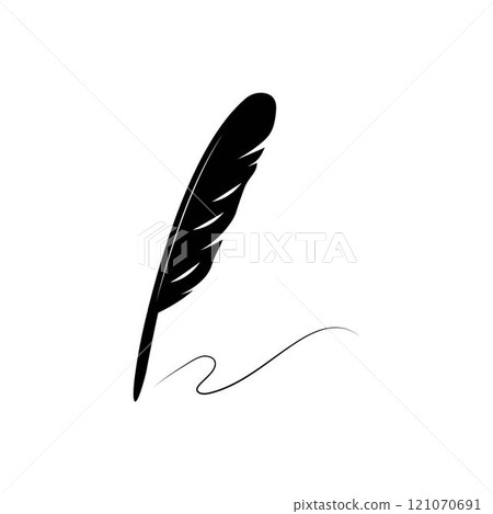 Feather pen 121070691