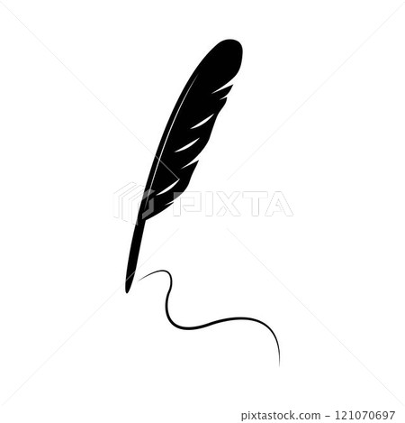 Feather pen 121070697