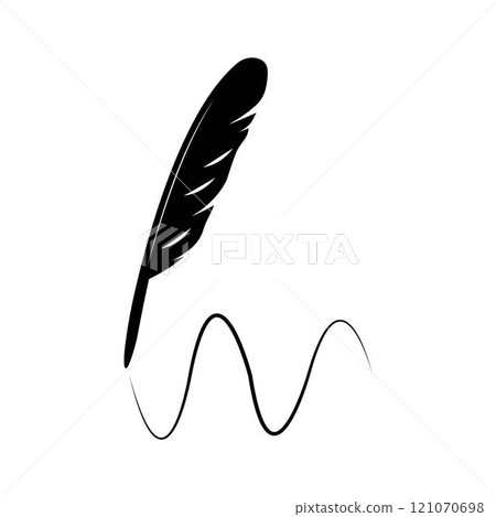 Feather pen 121070698