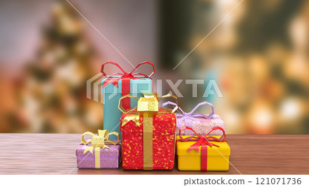 The Gift box for celebration or Holiday concept 3d rendering. 121071736