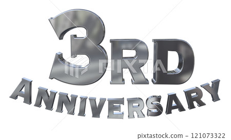 3DCG 角色「3rd Anniversary/3rd週年紀念標記閃光」銀、銀 121073322