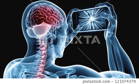 “長期使用智慧型手機引起的大腦疲勞的視覺表現。” 121074379