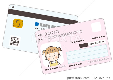 Little girl's My Number card 121075963