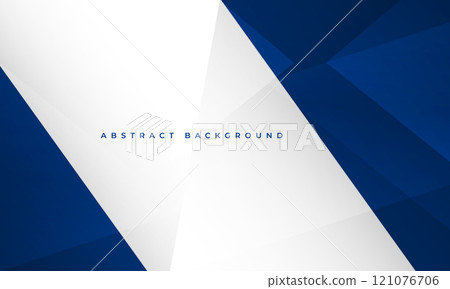 Blue and white modern abstract background with geometric shapes and diagonal lines Blue and white modern abstract background with geometric shapes and diagonal lines 121076706