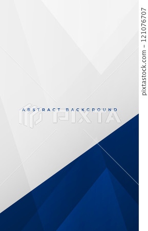 White and blue modern abstract vertical cover background with geometric shapes. White and blue modern abstract vertical cover background with geometric shapes. 121076707