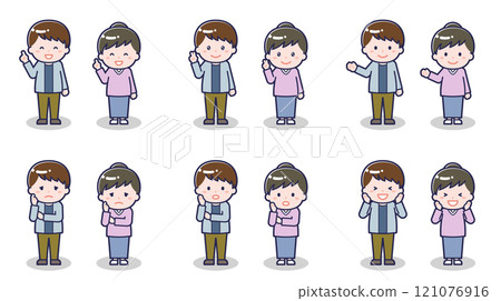 Men and women in casual clothes 03 121076916