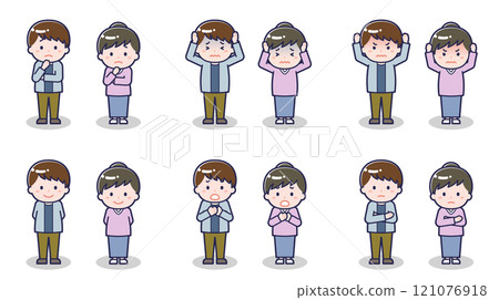 Men and women in casual clothes 05 121076918