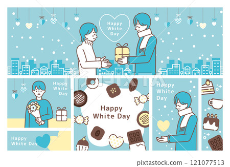 White day template set_2 121077513