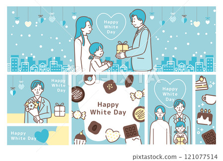 白色情人節模板集_3 白色情人節模板集_3 121077514