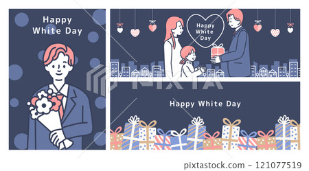 White day template set_8 White day template set_8 121077519