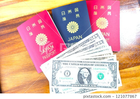 Japanese passport and dollars Japanese passport and dollars Japanese passport and dollars Japanese passport and dollars 121077867