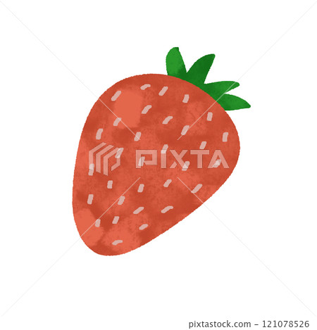 Hand painted blue strawberry illustration 121078526