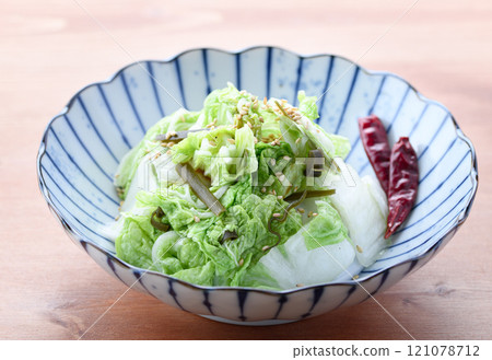 Home cooking: Easy to make with just salt and kelp! Lightly pickled Chinese cabbage (pickled Chinese cabbage) 121078712