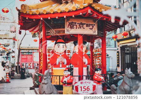 神戶元町 南京町風景 兵庫縣神戶市 121078856