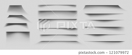 Paper page shadow effects set Paper page shadow effects set 121079972