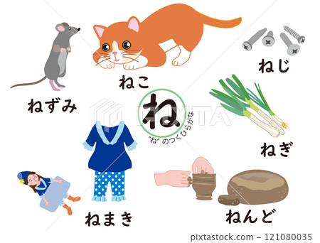 Japanese Hiragana Series: Hiragana with "ne" 121080035