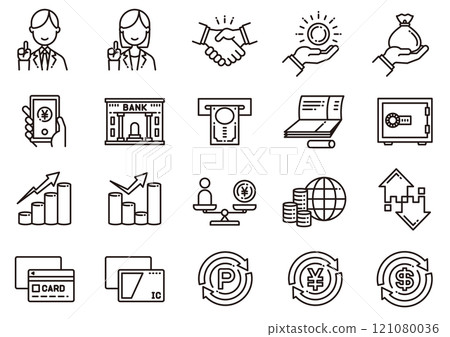 金錢相關的圖標 04 金錢圖標 121080036