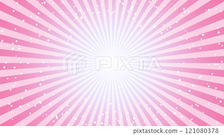Sparkling pink radiation background illustration 121080378
