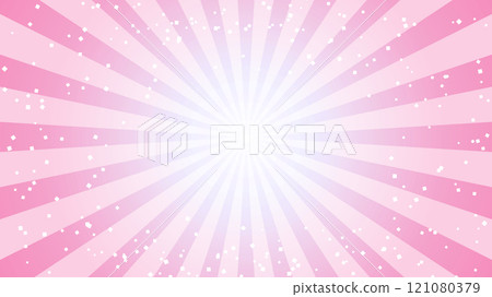 Sparkling pink radiation background illustration 121080379