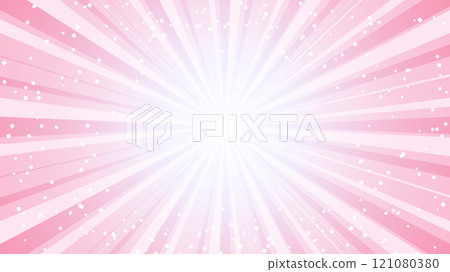 Sparkling pink radiation background illustration 121080380