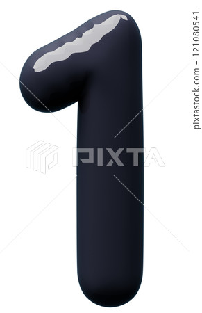3D image_balloon_1_black 3D image_balloon_1_black 121080541