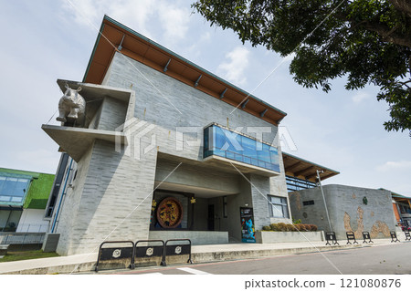 Building view of the Tainan City Zuojhen Fossil Park in Taiwan. Tainan City Zuojhen Fossil Park in Taiwan. Building view of the Tainan City Zuojhen Fossil Park in Taiwan. Tainan City Zuojhen Fossil Park in Taiwan. 121080876