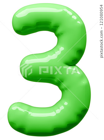 3D image_balloon_3_green 121080954