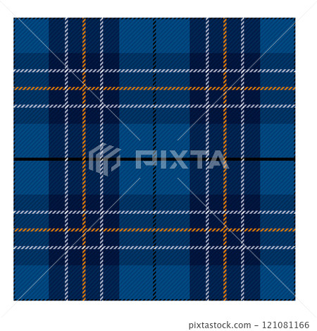 Seamless twill tartan check pattern, checkered pattern illustration background, blue graphic material Seamless twill tartan check pattern, checkered pattern illustration background, blue graphic material 121081166