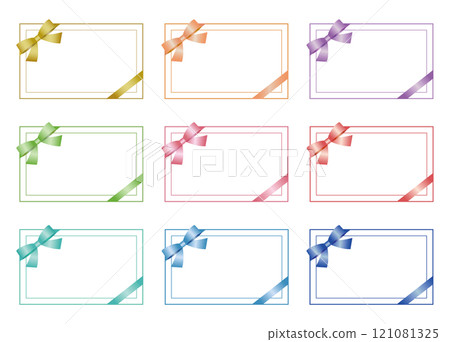華麗簡約的留言卡,9種顏色 華麗簡約的留言卡,9種顏色 121081325
