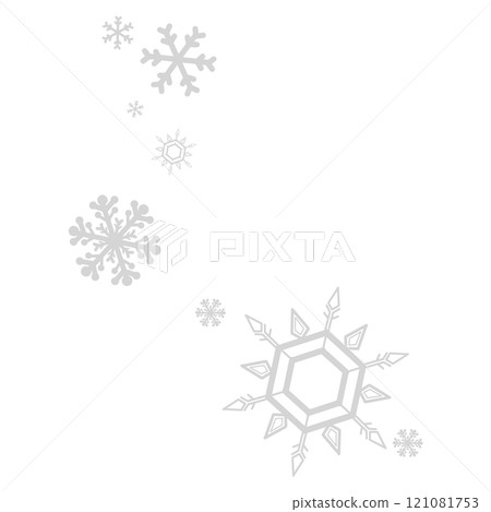 灰色簡單的雪花圖 121081753