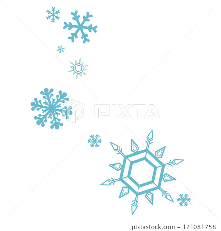 A simple light blue snowflake illustration - Stock Illustration ...