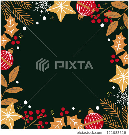 Christmas illustration frame background 121082816