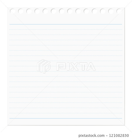 Simple notepad, ring hole, square dotted, lined 121082830