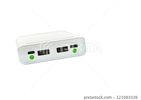 Power bank with green light for charging various gadgets, phones Power bank with green light for charging various gadgets, phones 121083326