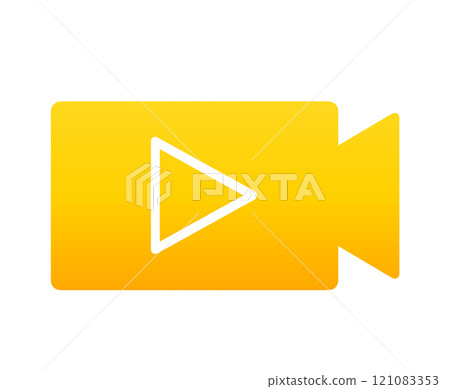 Yellow gradation | Video camera Yellow gradation | Video camera 121083353