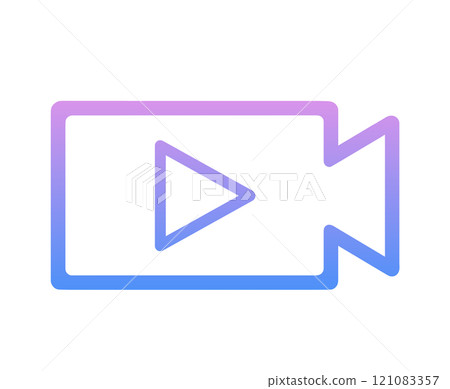 Blue-purple gradation | Video camera Blue-purple gradation | Video camera 121083357