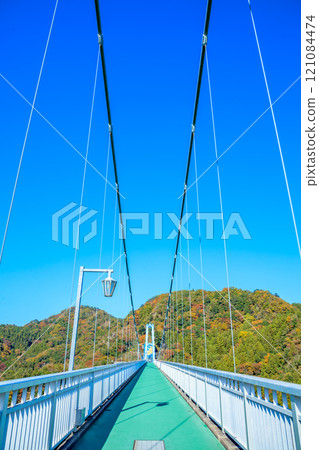 The Ryushin Daisen Suspension Bridge, Oita City, Ibaraki Prefecture The Ryushin Daisen Suspension Bridge, Oita City, Ibaraki Prefecture 121084474