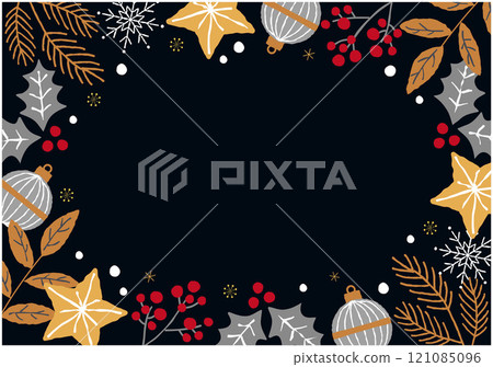聖誕節例證框架背景 121085096