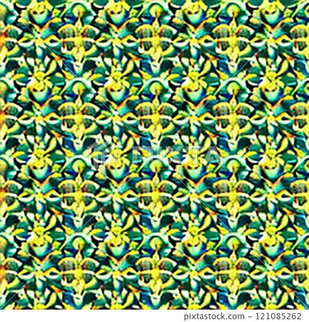 seamless pattern with abstract flowers seamless pattern with abstract flowers 121085262