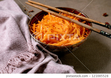 Marinated carrots Korean salad 121085528