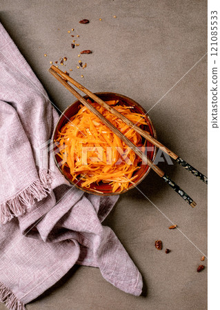 Marinated carrots Korean salad Marinated carrots Korean salad 121085533