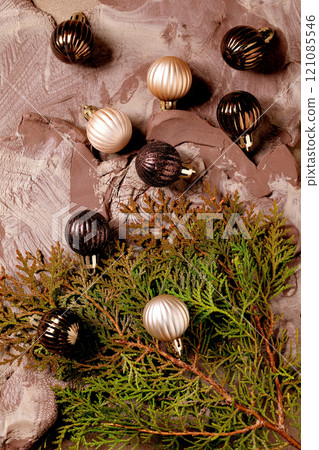 Christmas New Year background 2025 Christmas New Year background 2025 121085546