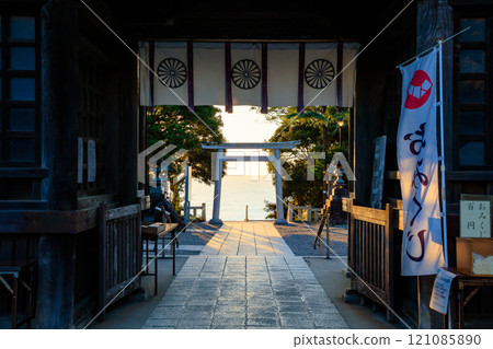 Oarai Isosaki Shrine in autumn, Oarai Town, Ibaraki Prefecture Oarai Isosaki Shrine in autumn, Oarai Town, Ibaraki Prefecture 121085890