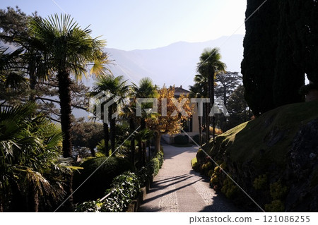 Villa del Balbianello, Lenno, Italy - November, 2024: Villa del Balbianello, Lenno, Italy - November, 2024: 121086255