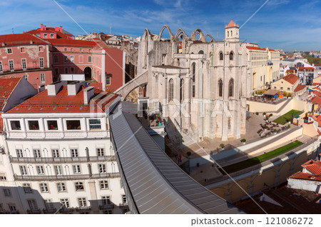 Carmo Convent and Surrounding Area, Lisbon, Portugal Carmo Convent and Surrounding Area, Lisbon, Portugal 121086272
