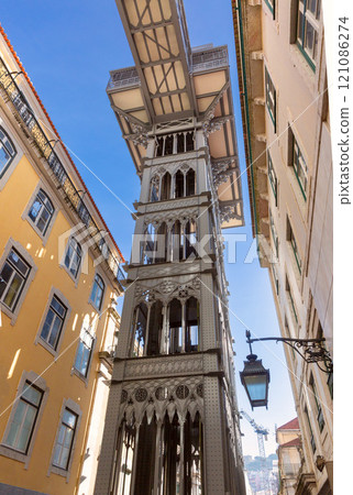 Santa Justa Lift in Lisbon, Portugal Santa Justa Lift in Lisbon, Portugal 121086274