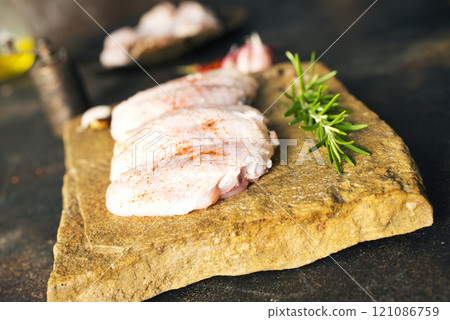 Chicken wings cooking, background with raw uncooked chicken wings, Chicken wings cooking, background with raw uncooked chicken wings, 121086759